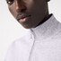 Lacoste Sweat Zipper Organic Brushed Cotton Blend Fleece Uni Color Cardigan Silver Chine