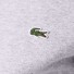 Lacoste Sweat Zipper Organic Brushed Cotton Blend Fleece Uni Color Cardigan Silver Chine