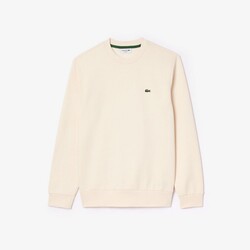 Lacoste Sweatshirt Crew Neck Uni Color Brushed Organic Cotton Fleece Trui Lapland