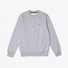 Lacoste Sweatshirt Crew Neck Uni Color Brushed Organic Cotton Fleece Trui Silver Chine