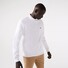 Lacoste Sweatshirt Crew Neck Uni Color Brushed Organic Cotton Fleece Trui Wit