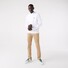 Lacoste Sweatshirt Crew Neck Uni Color Brushed Organic Cotton Fleece Trui Wit