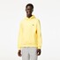 Lacoste Sweatshirt Hoodie Brushed Organic Cotton Fleece Kangaroo Pockets Trui Geel
