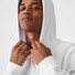 Lacoste Sweatshirt Hoodie Brushed Organic Cotton Fleece Kangaroo Pockets Trui Wit