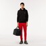 Lacoste Sweatshirt Hoodie Brushed Organic Cotton Fleece Kangaroo Pockets Trui Zwart