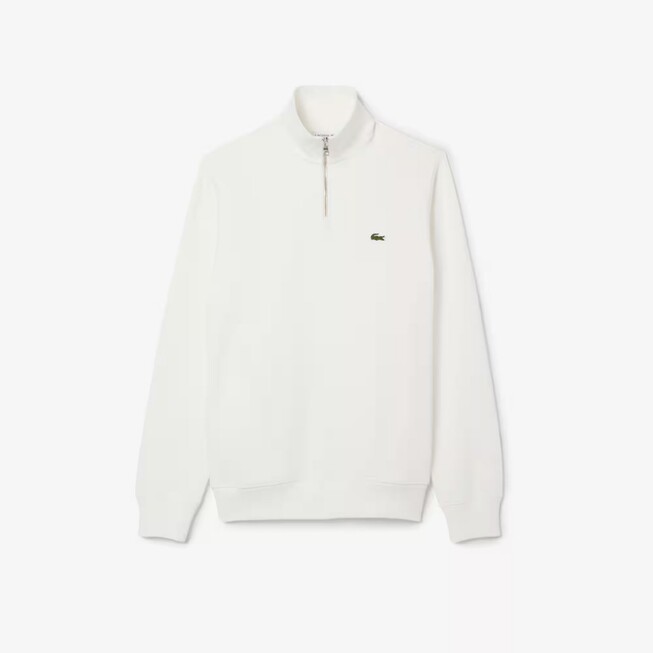 Lacoste Sweatshirt Uni Cotton Zipper Collar Trui Flour