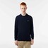 Lacoste Uni Color Crew Neck Cotton Blend Knit Trui Navy