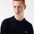 Lacoste Uni Color Crew Neck Cotton Blend Knit Trui Navy