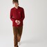 Lacoste Uni Color Long Sleeve Classic Cotton Piqué Polo Bordeaux Red