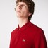 Lacoste Uni Color Long Sleeve Classic Cotton Piqué Polo Bordeaux Red