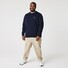 Lacoste Uni Cotton Crew Neck Chest Logo Embroidery Trui Navy Blue