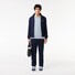 Lacoste Uni Cotton Crew Neck Chest Logo Embroidery Trui Phoenix Blue