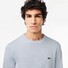 Lacoste Uni Cotton Crew Neck Chest Logo Embroidery Trui Phoenix Blue