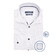 Ledûb Allover Dot Star Pattern Pure Cotton Overhemd Wit-Navy