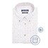 Ledûb Allover Fine Dot Star Pattern Short Sleeve Overhemd Wit-Blauw