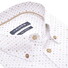 Ledûb Allover Fine Dot Star Pattern Short Sleeve Overhemd Wit-Blauw
