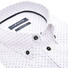 Ledûb Allover Fine Dot Star Pattern Short Sleeve Overhemd Wit-Navy