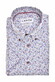 Ledûb Allover Half Circles Pattern Comfort Fabric Blend Short Sleeve Overhemd Licht Grijs