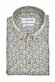 Ledûb Allover Half Circles Pattern Comfort Fabric Blend Short Sleeve Overhemd Midden Groen