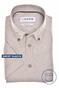 Ledûb Allover Mini Abstract Pattern Button-Down Comfort Blend Fabric Overhemd Licht Bruin