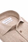 Ledûb Allover Multi Check Fine Cotton Flannel Shirt Mid Brown