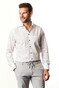 Ledûb Allover Multi Dots Pattern Comfort Fabric Overhemd Wit-Groen