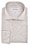 Ledûb Allover Pattern Easy-Iron Cotton Overhemd Zand