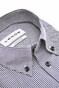 Ledûb Button Down Allover Mini Check Overhemd Navy
