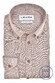 Ledûb Button-Down Linnen Cotton Overhemd Donker Bruin