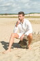 Ledûb Button-Down Linnen Cotton Overhemd Wit