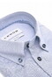 Ledûb Button Down Texture Weave Cotton Easy-Iron Overhemd Blauw