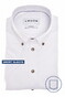 Ledûb Button Down Texture Weave Cotton Easy-Iron Overhemd Wit