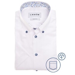 Ledûb Confetti Chic Collar Contrast Shirt White