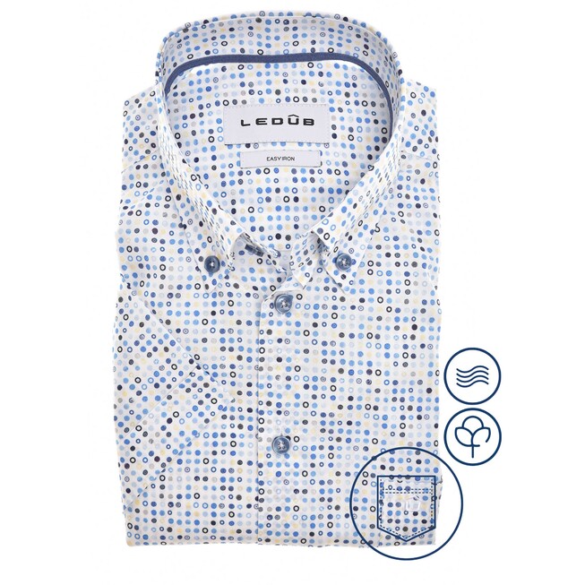Ledûb Confetti Chic Overhemd Blauw
