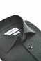 Ledûb Cotton Jersey Stretch Solid Color Overhemd Donker Groen