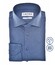 Ledûb Cotton Jersey Stretch Solid Color Overhemd Midden Blauw