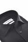 Ledûb Cotton Jersey Stretch Solid Color Overhemd Zwart