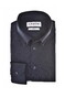 Ledûb Cotton Jersey Stretch Uni Color Button-Down Overhemd Blauw