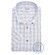 Ledûb Cotton-Linen Blend Check Overhemd Blauw