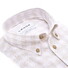 Ledûb Cotton-Linen Blend Check Overhemd Zand