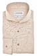 Ledûb Cotton Linnen Blend Cutaway Collar Overhemd Zand