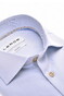 Ledûb Cotton Non-Iron Subtle Contrast Details Sleeve 7 Overhemd Licht Blauw