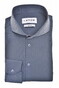 Ledûb Cutaway Collar Solid Color Active Stretch Overhemd Donker Blauw