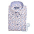 Ledûb Dot Fantasy Button-Down Modern Fit Overhemd Blauw-Bruin
