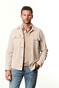 Ledûb Double Chest Pocket Tricot Overshirt Licht Bruin
