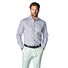 Ledûb Easy-Care Fine-Structure Cotton Overhemd Blauw-Donker Blauw