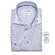 Ledûb Easy-Care Fine-Structure Cotton Overhemd Blauw-Donker Blauw