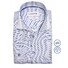 Ledûb Easy-Care Fine-Structure Cotton Overhemd Blauw-Donker Blauw