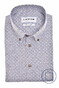 Ledûb Easy Iron Cotton Allover Fantasy Pattern Overhemd Licht Blauw