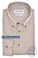 Ledûb Extra Long Sleeve 7 Allover Fantasy Circle Dot Pattern Easy-Iron Overhemd Licht Bruin